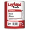 Leyland Trade Black Gloss Metal & Wood Paint, 750ml 2 Leyland Trade Black Gloss Metal & Wood Paint, 750ml -Hammerite Store leyland trade black gloss metal wood paint 750ml5010426773032 02c bq