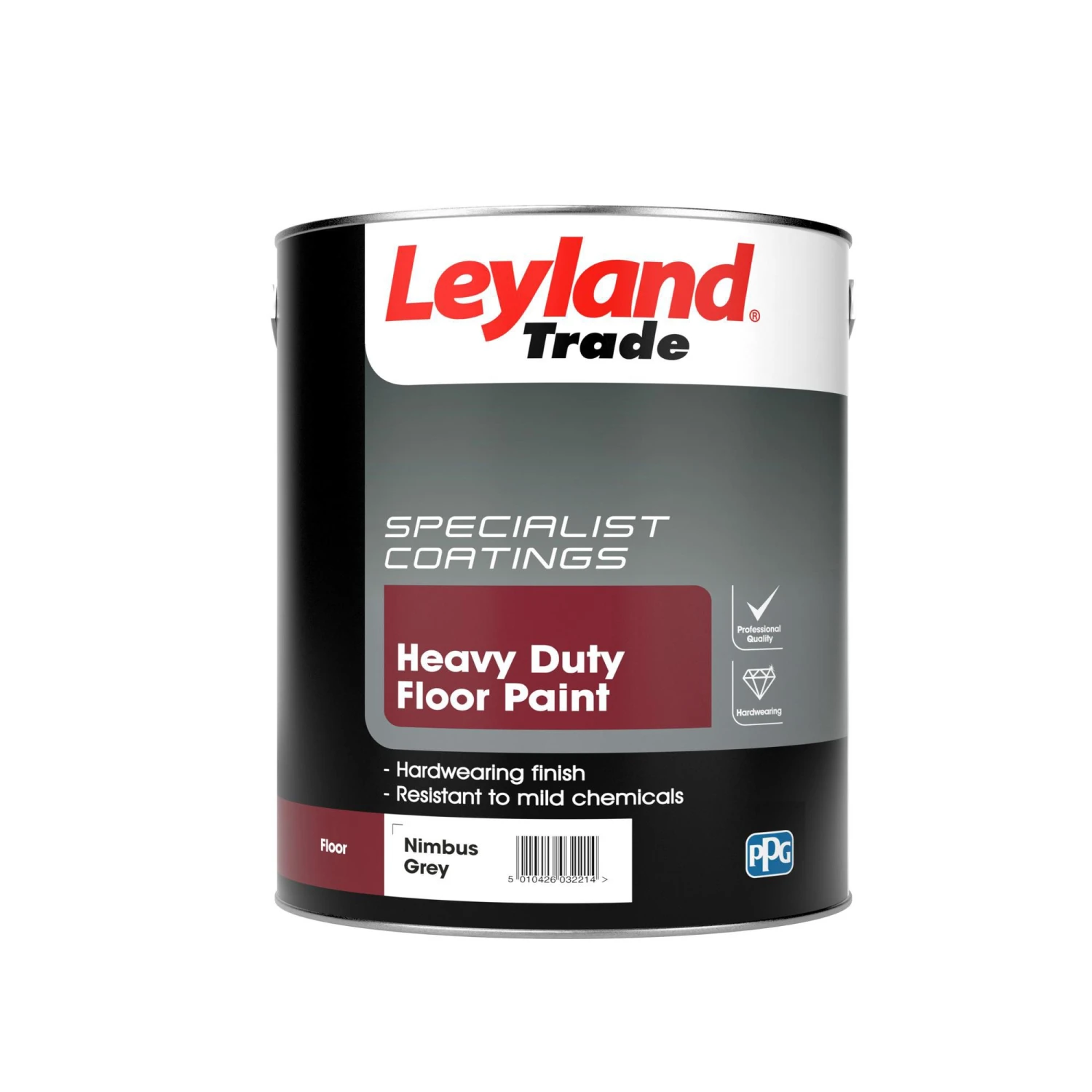 Leyland Trade Heavy Duty Nimbus Grey Satinwood Floor & Tile Paint, 5L 3 Leyland Trade Heavy Duty Nimbus Grey Satinwood Floor & Tile Paint, 5L