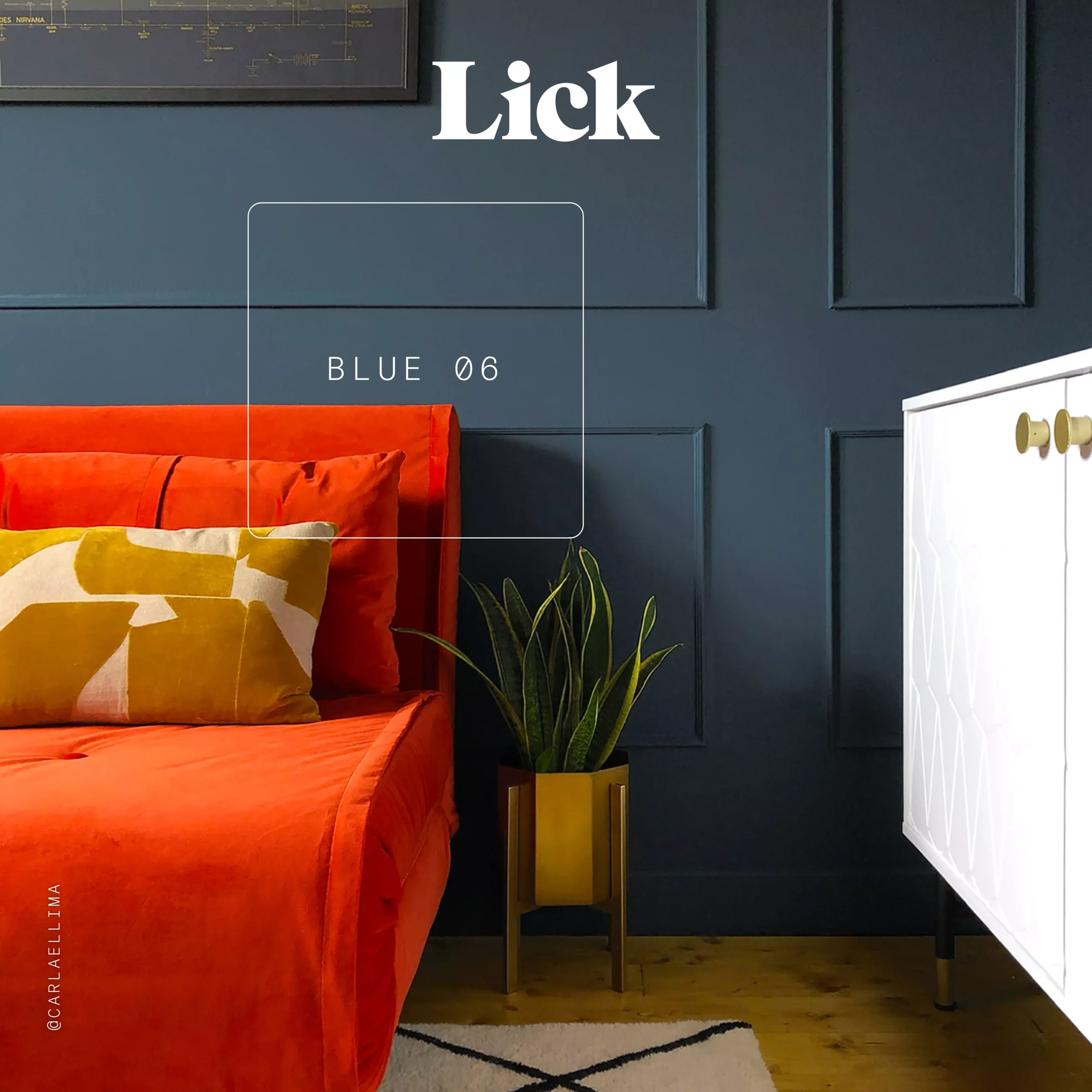 Lick Blue 06 Matt Emulsion Paint, 2.5L 7 Lick Blue 06 Matt Emulsion Paint, 2.5L - Image 5