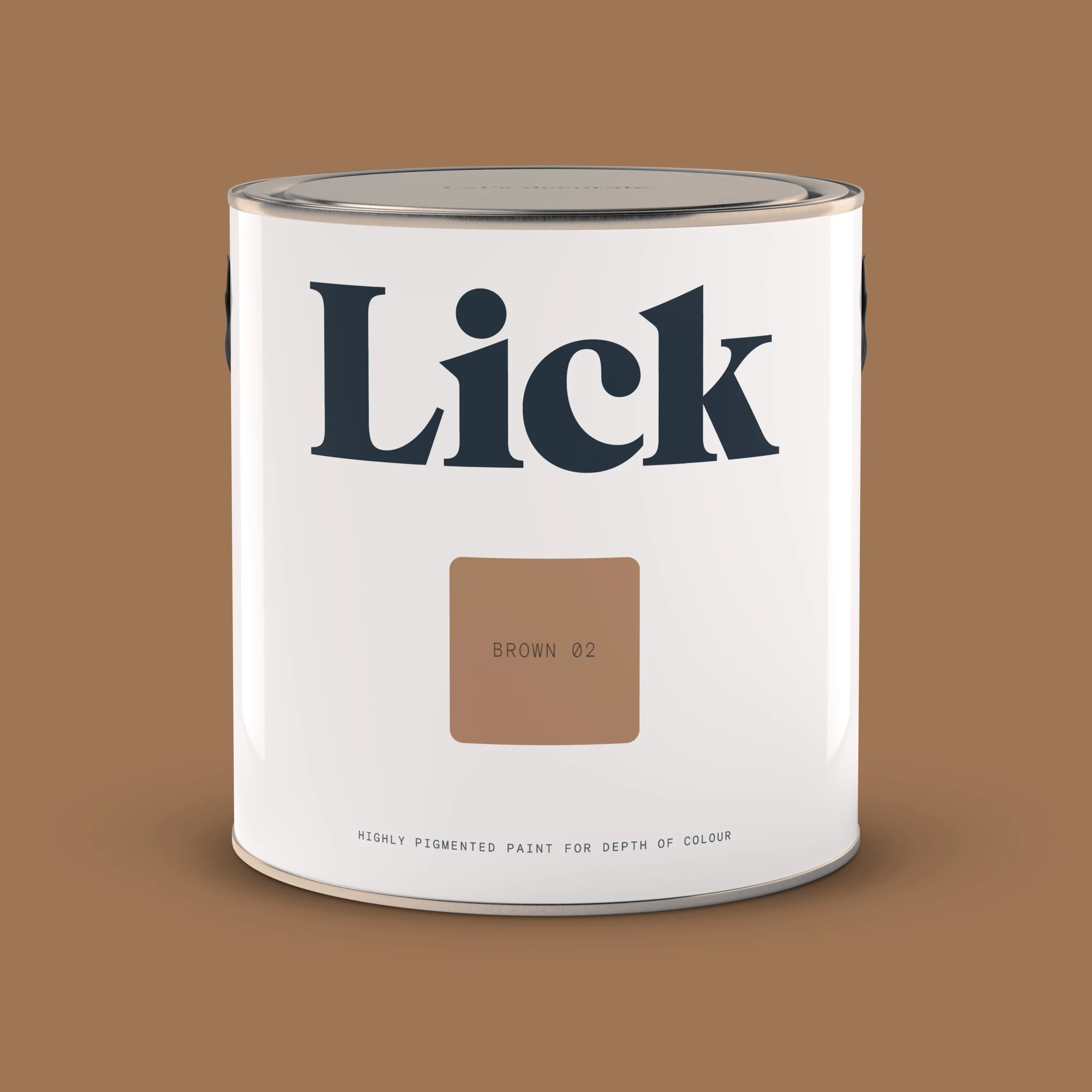 Lick Brown 02 Matt Emulsion Paint, 2.5L 3 Lick Brown 02 Matt Emulsion Paint, 2.5L - Image 2