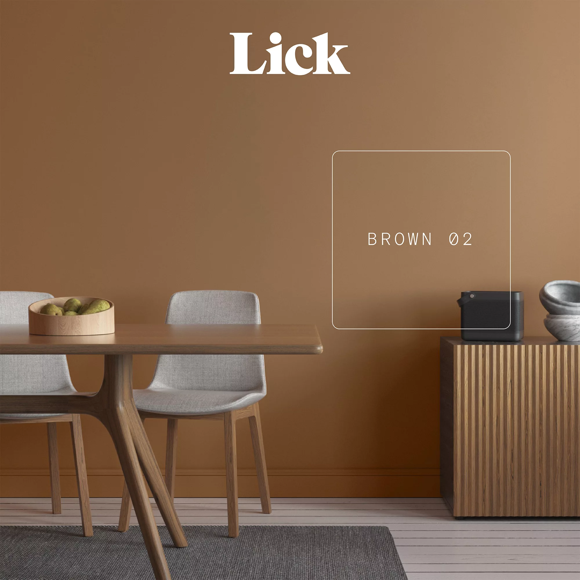 Lick Brown 02 Matt Emulsion Paint, 2.5L 6 Lick Brown 02 Matt Emulsion Paint, 2.5L - Image 5