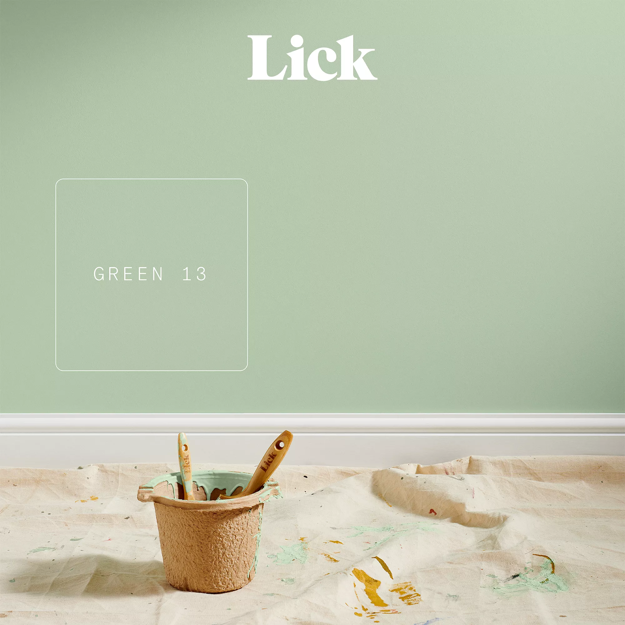 Lick Green 13 Eggshell Emulsion Paint, 2.5L 5 Lick Green 13 Eggshell Emulsion Paint, 2.5L - Image 3