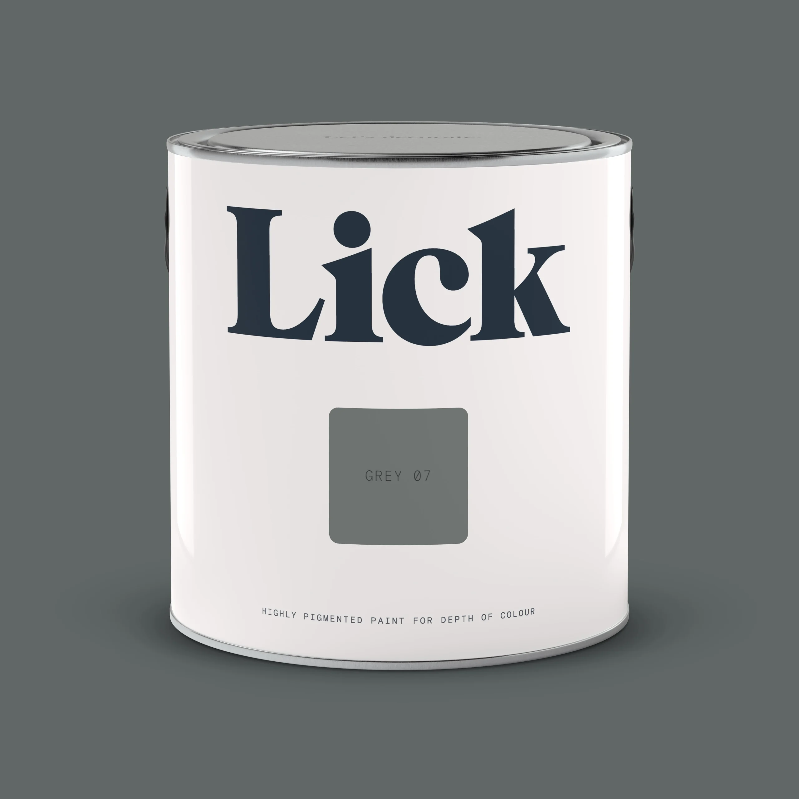 Lick Grey 07 Matt Emulsion Paint, 2.5L 4 Lick Grey 07 Matt Emulsion Paint, 2.5L - Image 2