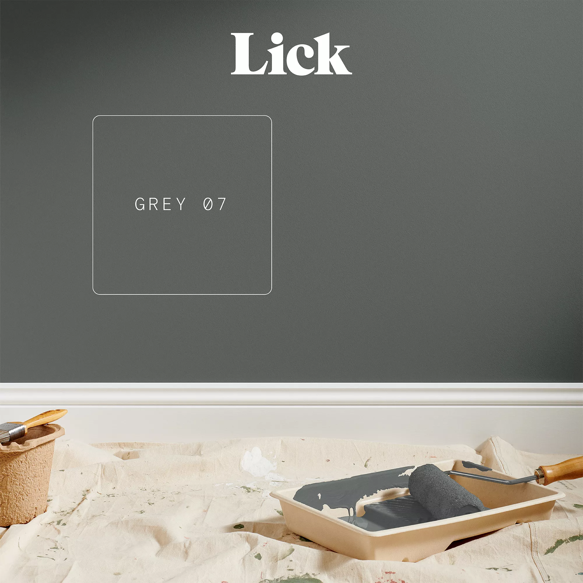 Lick Grey 07 Matt Emulsion Paint, 2.5L 5 Lick Grey 07 Matt Emulsion Paint, 2.5L - Image 3