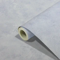 Lonrai Blue Plaster Effect Textured Wallpaper