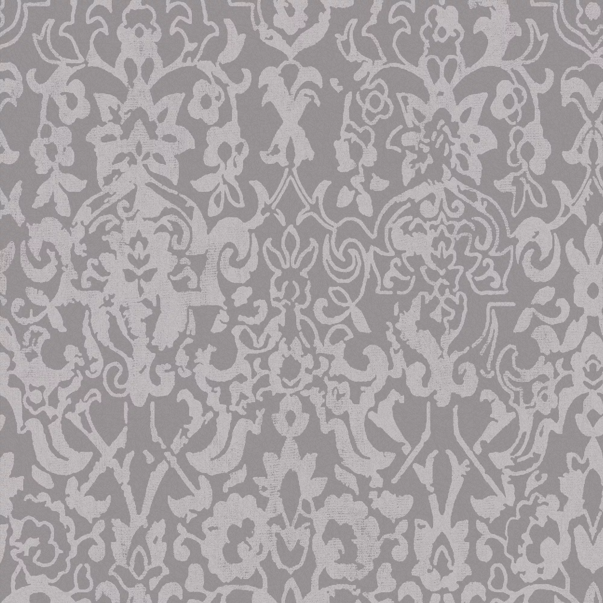 Next Majestic Damask Grey Metallic Effect Smooth Wallpaper 4 Next Majestic Damask Grey Metallic Effect Smooth Wallpaper - Image 2