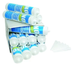 No Nonsense Silicone Clear Silicone-based Bathroom & Kitchen Sanitary Sealant, 310ml, Pack Of 12 -Hammerite Store no nonsense silicone clear silicone based bathroom kitchen sanitary sealant 310ml pack of 1201052718 21c