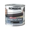 Ronseal Black Satin Doorstep Paint, 250ml 1 Ronseal Black Satin Doorstep Paint, 250ml -Hammerite Store ronseal black satin doorstep paint 250ml5010214866595 08c bq