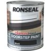 Ronseal Black Satinwood Doorstep Paint, 750ml -Hammerite Store ronseal black satinwood doorstep paint 750ml5010214862573 08c bq