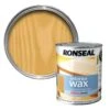 Ronseal Diamond Hard Antique Pine Matt Wax Wood Wax, 0.75L -Hammerite Store ronseal diamond hard antique pine matt wax wood wax 0 75l5010214868827 02c bq