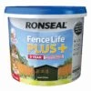 Ronseal Fence Life Plus Forest Green Matt Fence & Shed Treatment, 9L 1 Ronseal Fence Life Plus Forest Green Matt Fence & Shed Treatment, 9L -Hammerite Store ronseal fence life plus forest green matt fence shed treatment 9l5010214876365 08c bq