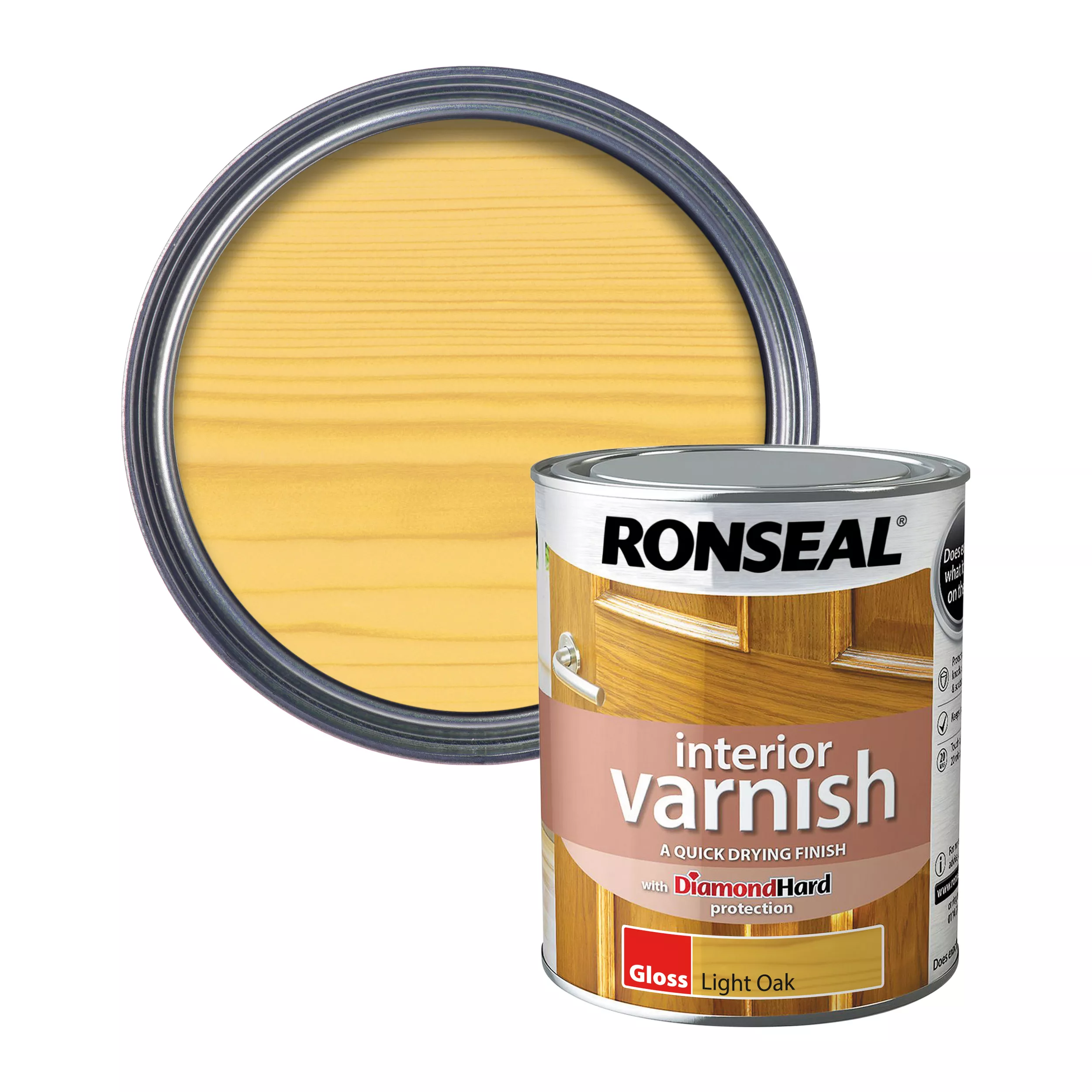 Ronseal Interior Oak Gloss Varnish, 750ml 2 Ronseal Interior Oak Gloss Varnish, 750ml