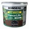 Ronseal One Coat Fence Life Tudor Black Oak Matt Fence & Shed Treatment, 9L 2 Ronseal One Coat Fence Life Tudor Black Oak Matt Fence & Shed Treatment, 9L -Hammerite Store ronseal one coat fence life tudor black oak matt fence shed treatment 9l5010214882991 08c bq