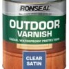 Ronseal Satin Wood Varnish, 0.75L -Hammerite Store ronseal satin wood varnish 0 75l5010214809172 08c bq