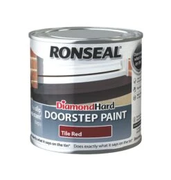 Ronseal Tile Red Satinwood Doorstep Paint, 250ml