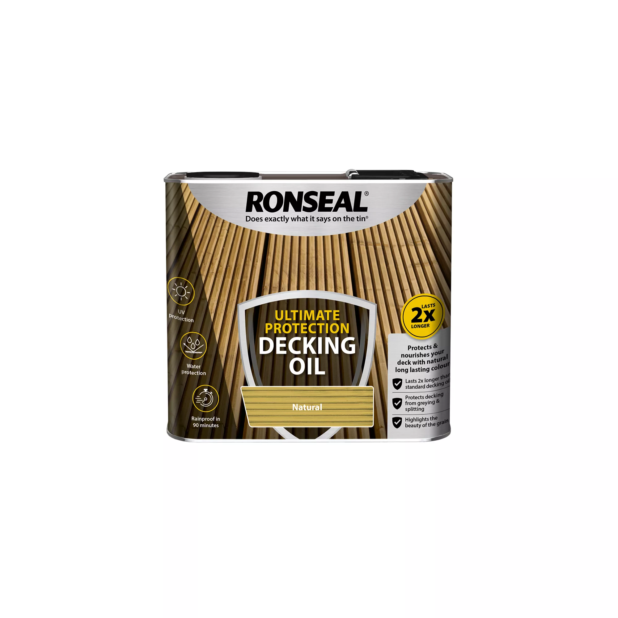 Ronseal Ultimate Natural Decking Wood Oil, 2.5L 3 Ronseal Ultimate Natural Decking Wood Oil, 2.5L