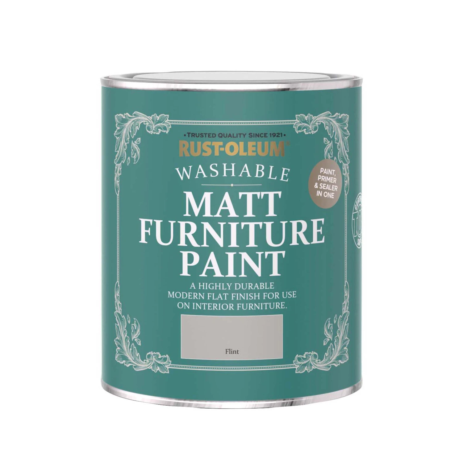 Rust-Oleum Flint Matt Furniture Paint, 750ml 4 Rust-Oleum Flint Matt Furniture Paint, 750ml - Image 2