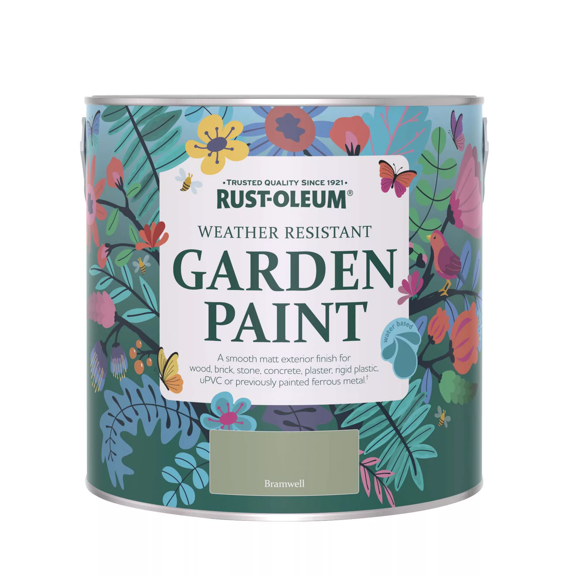 Rust-Oleum Garden Paint Bramwell Matt Multi-surface Garden Paint, 2.5L Tin 4 Rust-Oleum Garden Paint Bramwell Matt Multi-surface Garden Paint, 2.5L Tin - Image 2