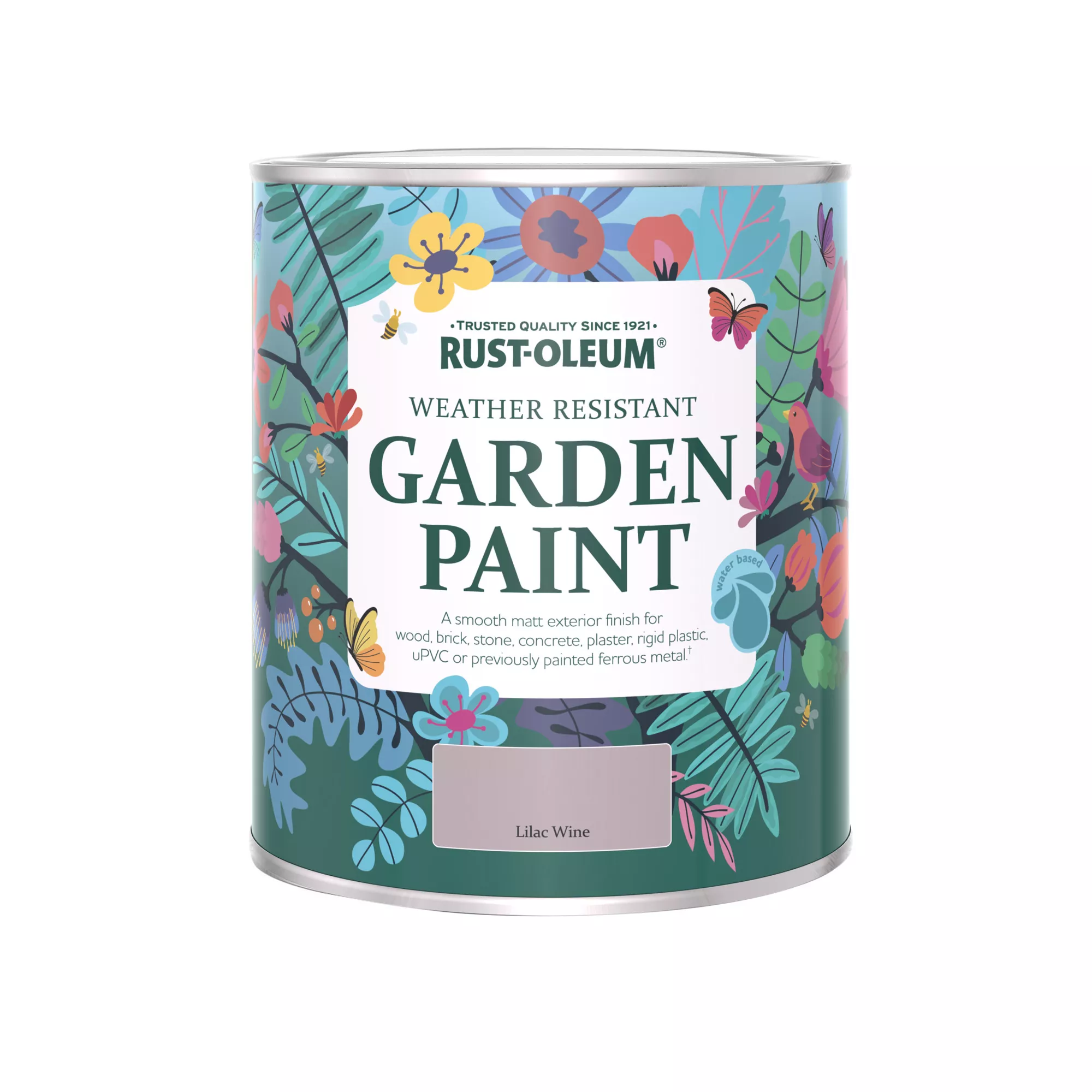 Rust-Oleum Garden Paint Lilac Wine Matt Multi-surface Garden Paint, 750ml Tin 4 Rust-Oleum Garden Paint Lilac Wine Matt Multi-surface Garden Paint, 750ml Tin - Image 2