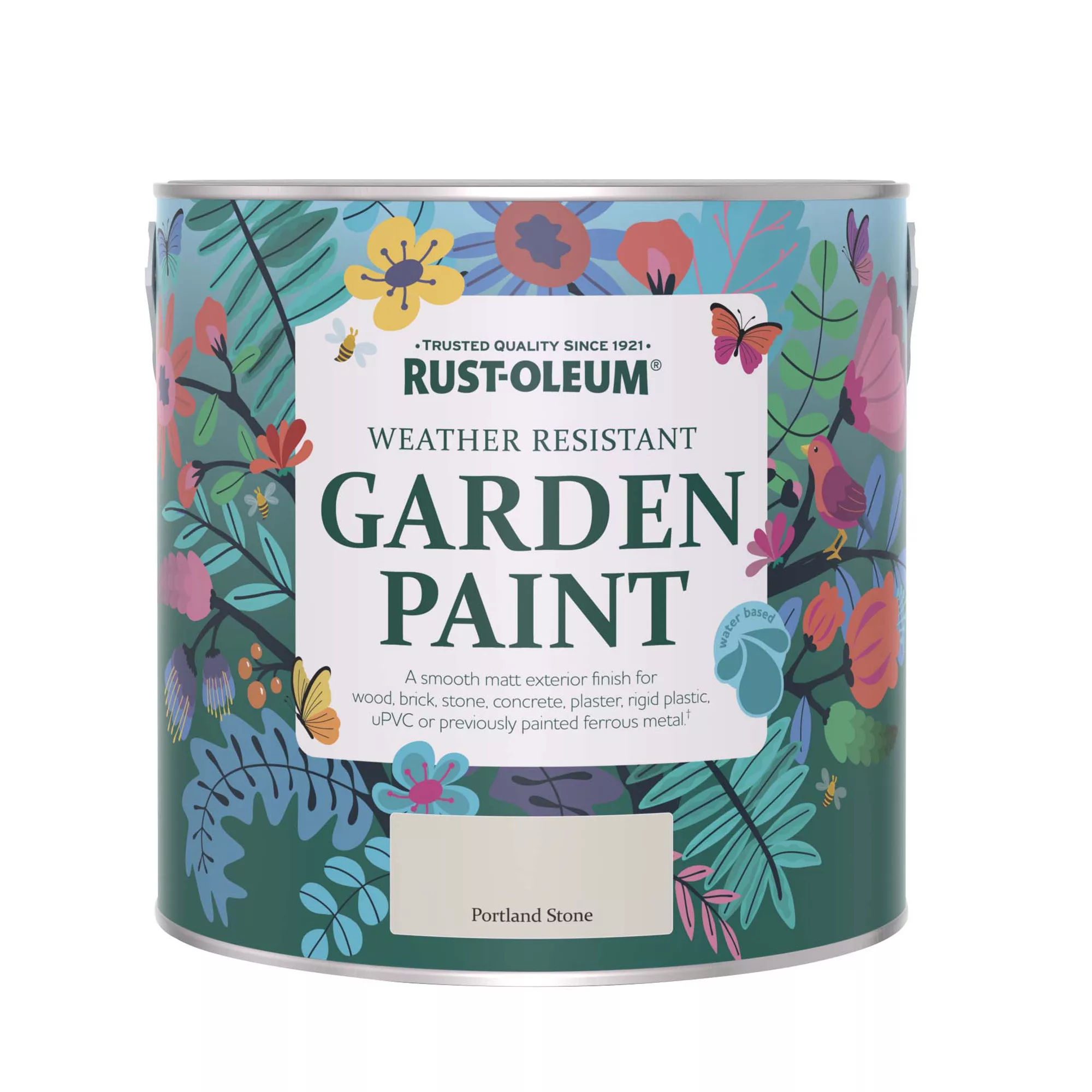 Rust-Oleum Garden Paint Portland Stone Matt Multi-surface Garden Paint, 2.5L Tin 4 Rust-Oleum Garden Paint Portland Stone Matt Multi-surface Garden Paint, 2.5L Tin - Image 2