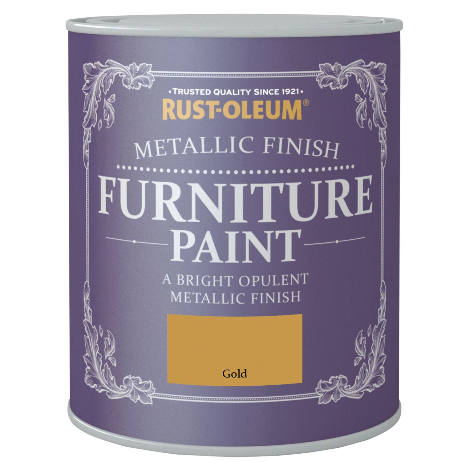 Rust-Oleum Gold Effect Furniture Paint, 750ml 4 Rust-Oleum Gold Effect Furniture Paint, 750ml - Image 2