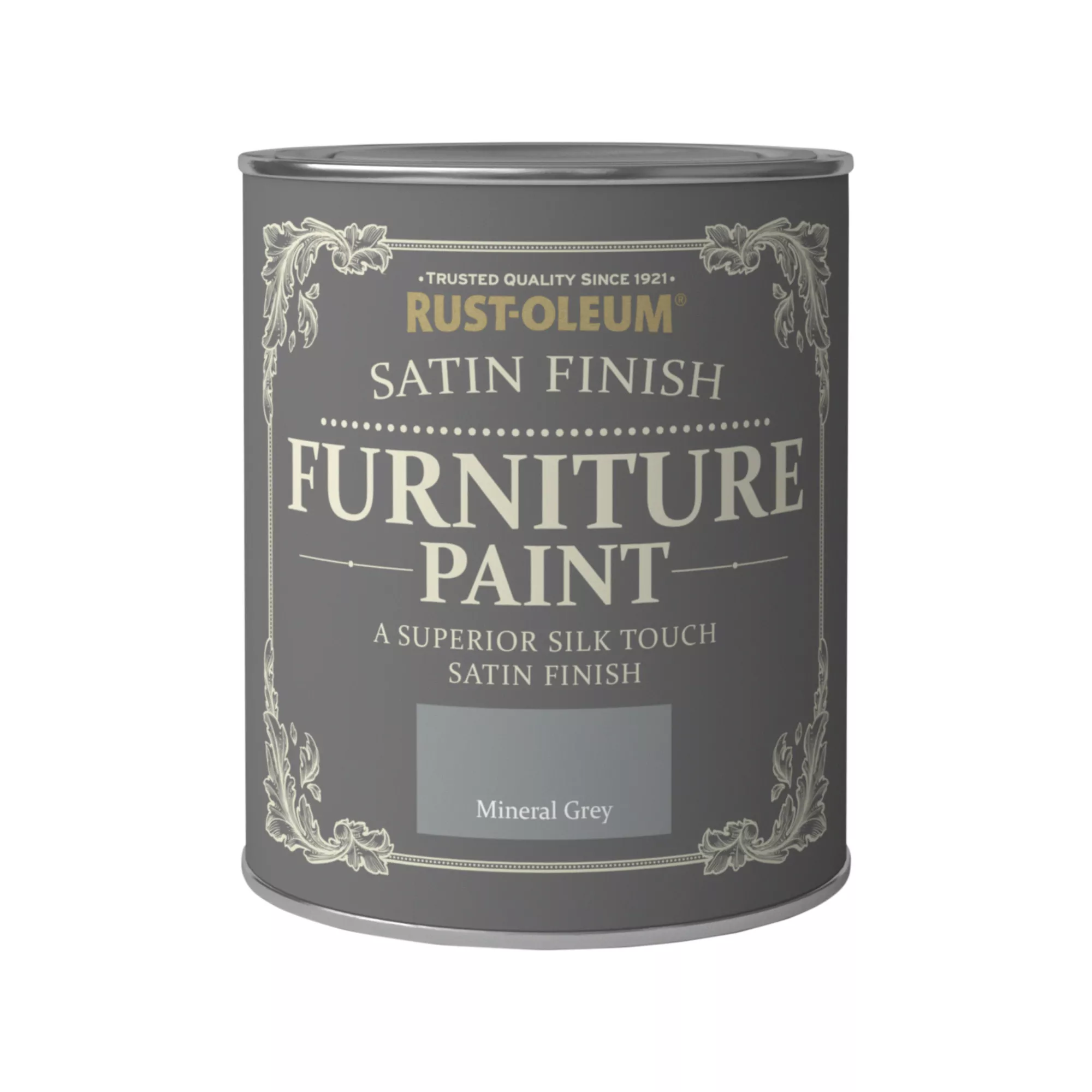 Rust-Oleum Mineral Grey Satinwood Furniture Paint, 750ml 4 Rust-Oleum Mineral Grey Satinwood Furniture Paint, 750ml - Image 2
