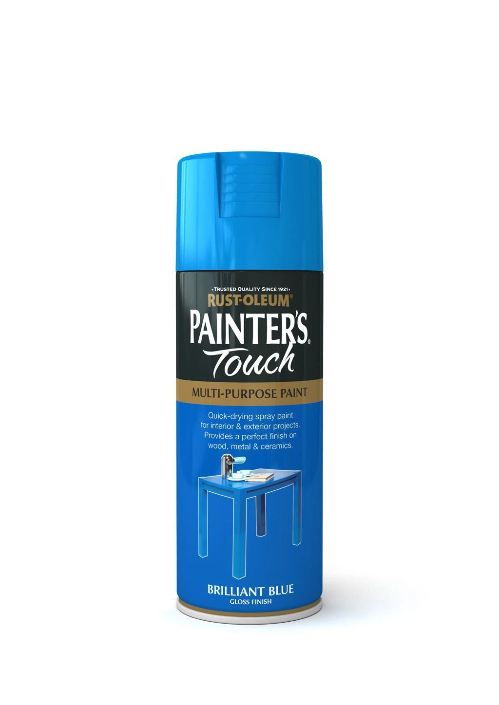 Rust-Oleum Painter's Touch Brilliant Blue Gloss Multi-surface Decorative Spray Paint, 400ml 4 Rust-Oleum Painter's Touch Brilliant Blue Gloss Multi-surface Decorative Spray Paint, 400ml - Image 2