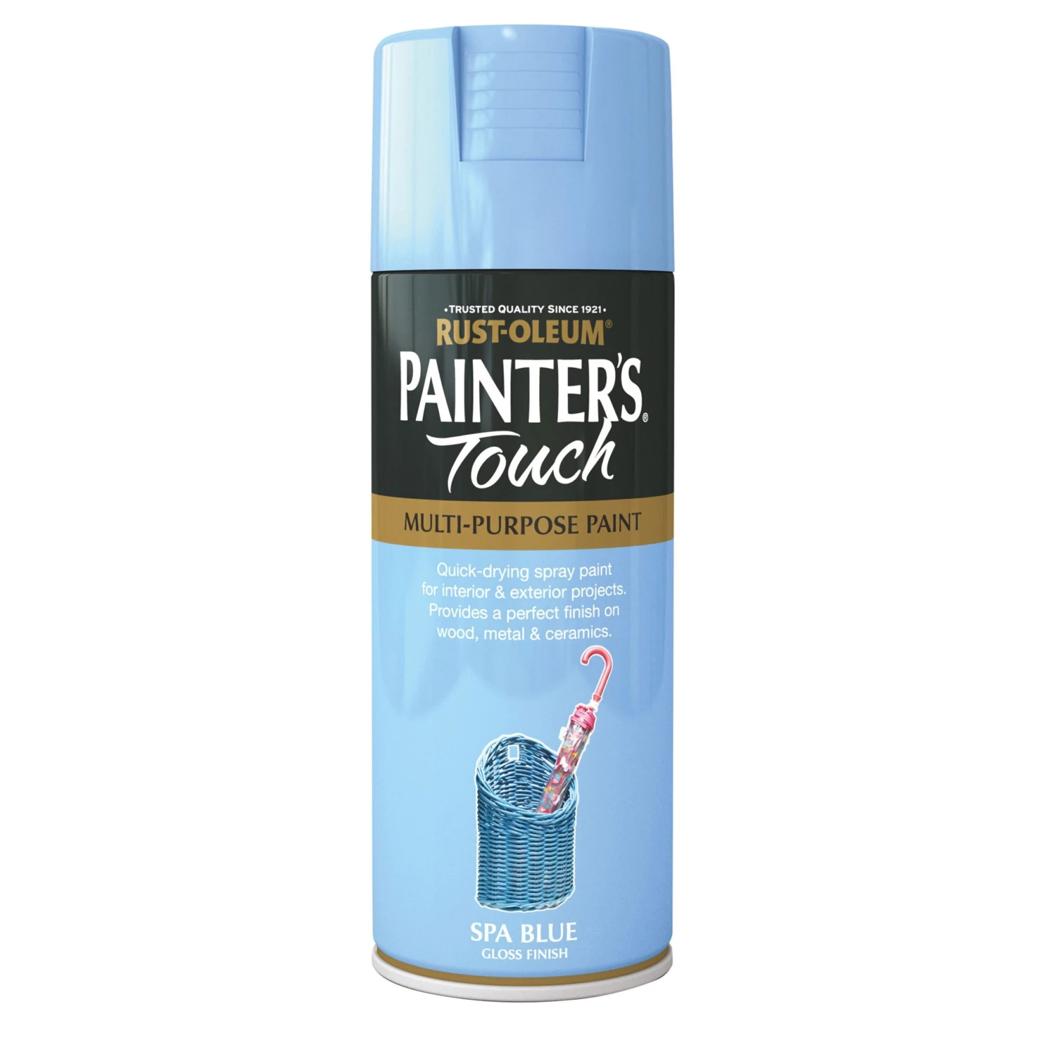 Rust-Oleum Painter's Touch Spa Blue Gloss Multi-surface Decorative Spray Paint, 400ml 4 Rust-Oleum Painter's Touch Spa Blue Gloss Multi-surface Decorative Spray Paint, 400ml - Image 2