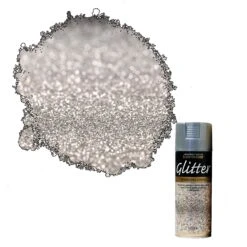 Rust-Oleum Silver Glitter Effect Multi-surface Spray Paint, 400ml