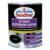 Sandtex Black Satinwood Exterior Metal & Wood Paint, 750ml -Hammerite Store sandtex black satinwood exterior metal wood paint 750ml5010131544743 08c bq