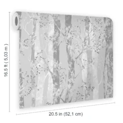 Sublime Dappled Trees Silver Effect Smooth Wallpaper -Hammerite Store sublime dappled trees silver effect smooth wallpaper5011583413106 02t bq