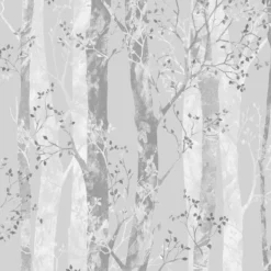 Sublime Dappled Trees Silver Effect Smooth Wallpaper -Hammerite Store sublime dappled trees silver effect smooth wallpaper5011583413106 03c bq