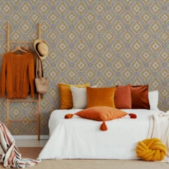 Superfresco Easy Grey & Yellow Geometric Woven Effect Textured Wallpaper -Hammerite Store superfresco easy grey yellow geometric woven effect textured wallpaper5011583512854 02i bq