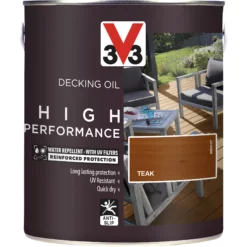 V33 High Performance Teak UV Resistant Decking Wood Oil, 2.5L 13 V33 High Performance Teak UV Resistant Decking Wood Oil, 2.5L -Hammerite Store v33 high performance teak uv resistant decking wood oil 2 5l3153895164382 08c bq