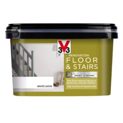 Hammerite Store -Hammerite Store v33 high performance white satinwood floor stair paint 2l3153895181556 08c bq
