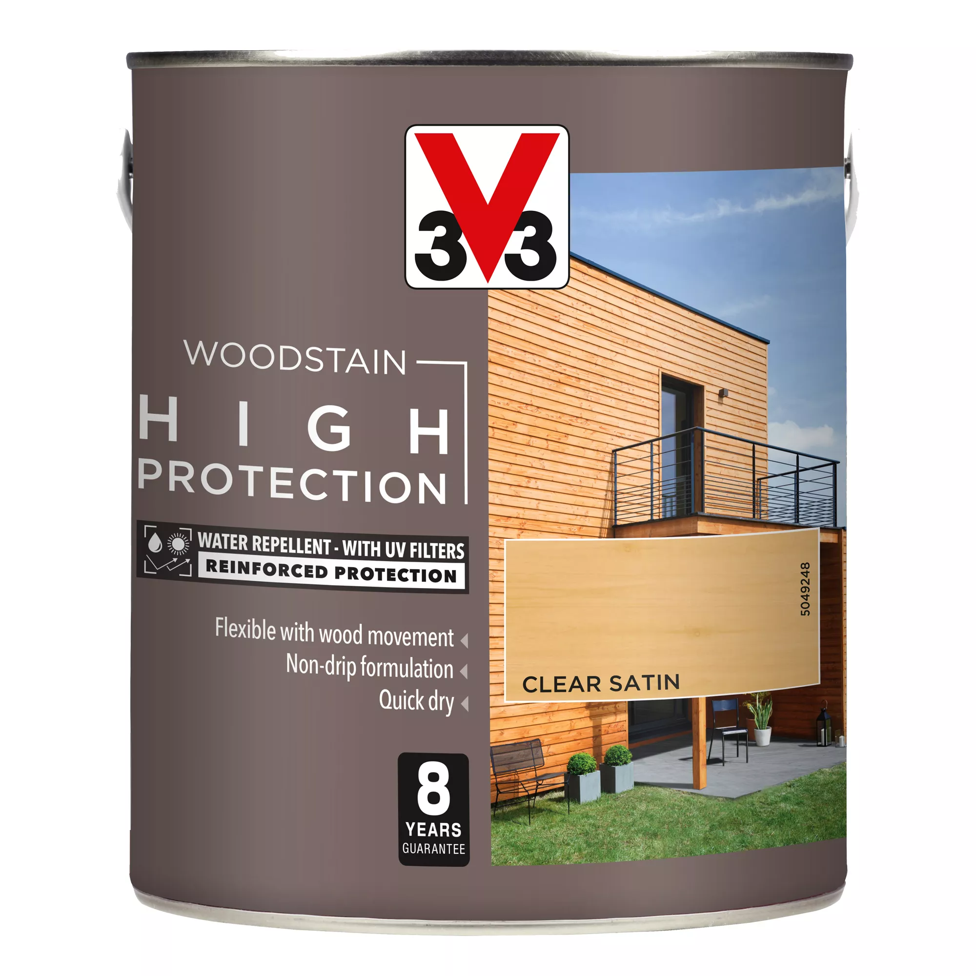 V33 High Protection Clear Mid Sheen Wood Stain, 2.5L 4 V33 High Protection Clear Mid Sheen Wood Stain, 2.5L - Image 2