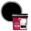 V33 Renovation Quartz Black Satinwood Cupboard & Cabinet Paint, 750ml 2 V33 Renovation Quartz Black Satinwood Cupboard & Cabinet Paint, 750ml -Hammerite Store v33 renovation quartz black satinwood cupboard cabinet paint 750ml3153895181013 02c bq