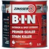 Zinsser B-I-N White Multi-surface Matt Primer, 2.5L 2 Zinsser B-I-N White Multi-surface Matt Primer, 2.5L -Hammerite Store zinsser b i n white multi surface matt primer 2 5l5037898610160 08c bq